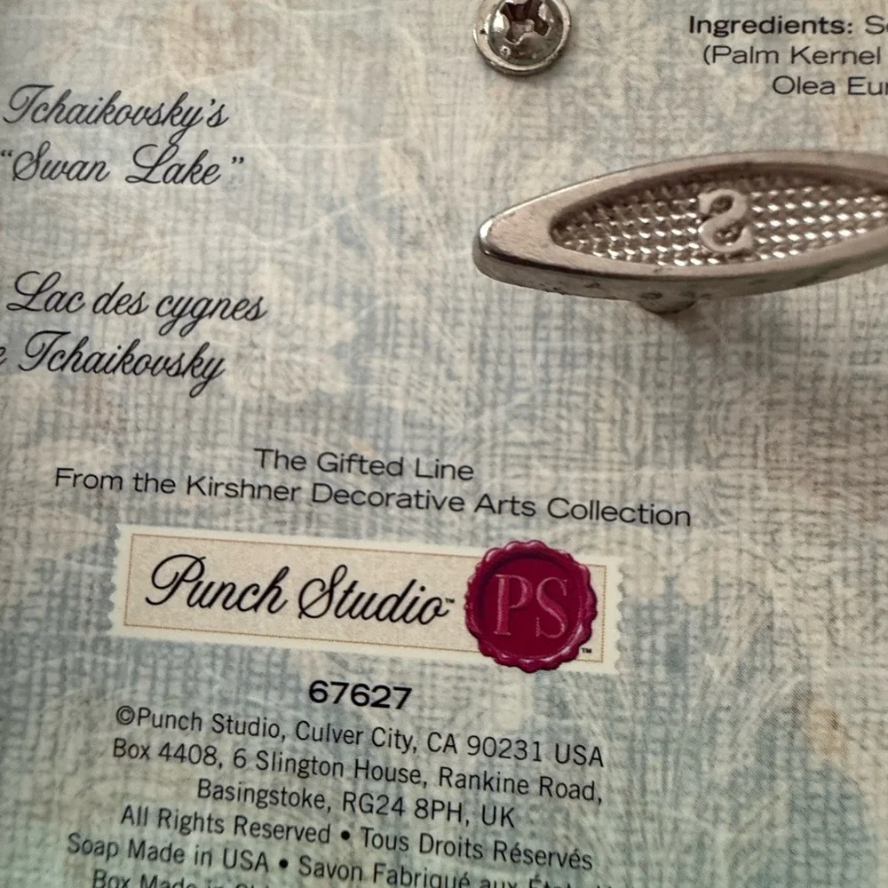 Punch Studio Peacock music box with scented soap